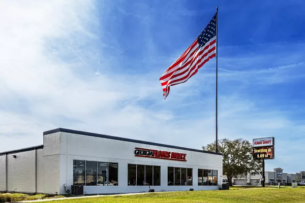 Huge American flag at our Ocala location.