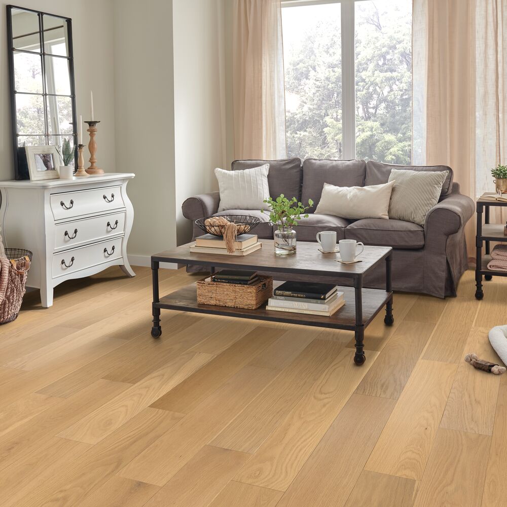 Living room with laminate flooring